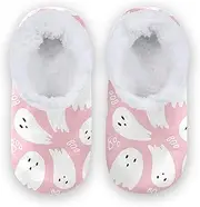 [Caihoyu] Kids Girls Boys Closed Back House Slippers Fuzzy Fleece Non-Slip Warm Home Slippers Hotel Travel Bedroom Airplane Party