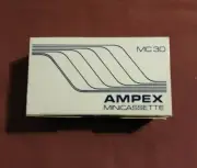 VINTAGE AMPEX MC 30 MINICASSETTE TAPE RECORDER NO. 5VC-3010 NOS BOX 10 TAPES