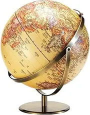 High-Definition Bilingual World Globe - Chinese & English - Decorative Earth Map for Learning and Office Use