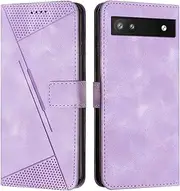 Compatible with Google Pixel 7a 5G Flip Kickstand Case Cover,Compatible with Google Pixel 7a 5G Magnetic Closure Wallet case Purple