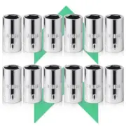 [12pcs] Durable 10mm Socket, 1/4 socket set,Shallow Socket 1/4 Inch Drive 10mm