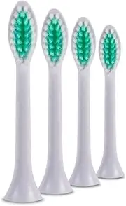 Smile Therapy Advanced Sonic Electric Toothbrush Heads - Rechargeable Electric Tooth Brush Adults & Kids Teeth Whitening Dental Tools, 50 Days Battery Life 4 Brush Heads 6 Modes, 2 Minute Timer (White, Toothbrush Heads)