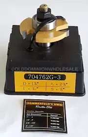 NEW Sommerfelds Tools for Wood 704762G-3, 3-Wing Slot Cutters Router Bit Set