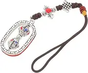 Mobestech Prayer Wheel Pendant Necklace Charm Rearview Mirror Pendant Travel Shoe Bags for Packing Holder Luggage Strap Car Pendant Hanging Chimes Backpack Hanging Ornaments Bell Etc.