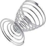 Stainless Steel Spiral Spring Wire Tray Boiled Egg Cups Holder Stand Storage Home Accessories Nice and Practical