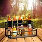 Syrup Bottle Display Stand Spice Rack for Coffee Station Cabinet Countertop