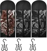Hair Extension Holder Wig Storage Bags, 3Pcs Dust-proof Wig Hanger Hair Extension Storage Wig Bag,Long Hair Extension Holder Wig Storage Bag,Hair Extension Holder Wig Storage Bag Wig Bag with Hanger