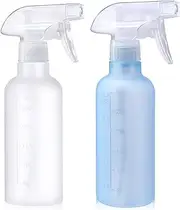 VEXPLO Spray Bottles, Small Spray Bottle for Hair Cleaning Plants Pet, Mist/Stream Adjustable, BPA-free Plastic Water Squirt Bottle 10 oz (300ml), 2 Pack