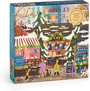 Joy Laforme Merry Market Foil Puzzle in a Square Box: 1000 Pieces