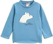 [Koton] Babyboys Polar Bear Printed Long Sleeve Crew Neck T-Shirt