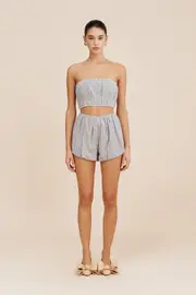 AURELIA SHORT - BLUE GINGHAM