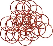 uxcell Silicone O-Rings 30mm OD, 27mm Inner Diameter, 1.5mm Width, Seal Gasket Red 30Pcs