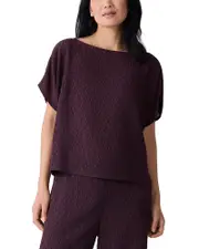Eileen Fisher Crinkled Top