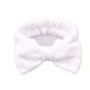 4PCS Big Rabbit Ears Coral Fleece Soft Elastic Hairbands SPA Bath Shower Make Up Wash Face headband Hair Band Girls Hair Accessories