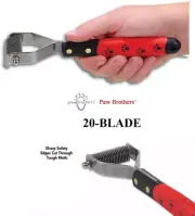 PET GROOMING 20 Blade Stripping STRIPPER RAKE TOOL Coat Mat Breaker King Comb