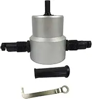 Housoutil 1 Set Double Headed Cutting Nibbler Drill Attachment Cutting Tool Electric Punching Shears Metal 160a