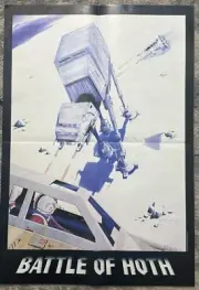 STAR WARS BATTLE OF HOTH AT-AT POSTER ILLUSTRATION BY STEVE REISS