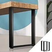 Oikiture Table Leg Desk Coffee Dining Furniture Hardware Metal Legs X2 Home Improvement Bench Box Steel DIY Furniture Industrial 71 X 50CM