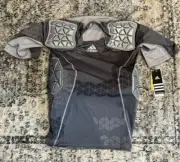 Adidas Techfit Ironskin Mens 5 Pad Shortsleeve Shirt Size L Grey Onix New AV6667