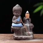 Ceramic Buddha Backflow Incense Holder Zen-like Buddha Incense Tray Office