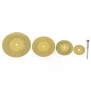 Durable Mini Diamond Cutting Discs 5 Pack Set TiN Coated Circular Saw Blades