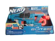 Dart Gun Nerf Elite 2.0 Commander RD 6 Blaster Kids 12 Official Nerf Darts Age8+