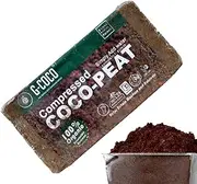 Coco Coir for Potting 650g,Premium Coir Peat Organic Growth Medium,Organic Husk Brick with Low EC and pH Balanced,Easy to Expand Coco Coir Mulch Medium for Garden Flowers&Reptile Bedding