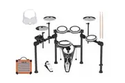 Aroma 5 Piece Premium Electronic Drum Kit Amplifier Headphones Package TDX23II+AG10