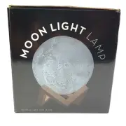 3D Moonlight Lamp with Wood Stand LED Moon Lamp Night Lamp