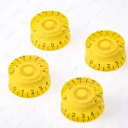 4 Pcs Yellow Custom LP Guitar Control Knobs Speed Knobs For Les Paul SG Guitar