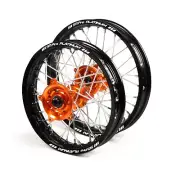 SM Pro Platinum KTM 65 SX 16-23 14"/12" Black/Orange Wheel Set