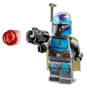 NEW LEGO MANDALORIAN WARRIOR MINIFIG 75267 gray light blue tribe minifigure