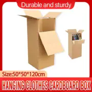 Portable Cardboard Wardrobe Moving Boxes Hanging Clothes Storage Shipping Box AU
