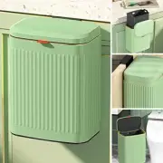Kitchen Trash Can with Lid 2 in 1 Small Garbage Can Compost Bin Countertop Wa...