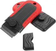 TINEASUR 2pcs Non Scratch Glass Scraper Tool Kit for Window Tinting Adhesive Removal Vinyl Wrap Ergonomic Windshield Remover for Safe and Efficient Automotive Film Application
