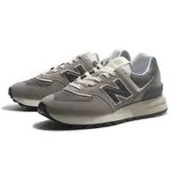 在飛比找PChome24h購物優惠-NEW BALANCE 休閒鞋 NB 574 經典灰 金標 