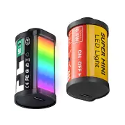 TTArtisan Mini Magnetic LED Light RGB Fill Light CRI 95+ Vlog Photography Live Streaming Cold Shoe Mount 3000K/4500K/600