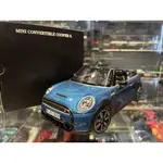 吉華科技@ 1/18 原廠 MINI CONVERTIBLE COOPER S 藍色