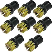 SPARES2GO Brass Wire Brush Nozzles for Karcher Steam Cleaner (Pack of 8)