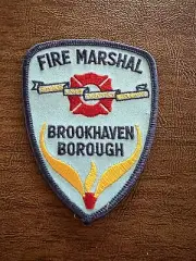 Brookhaven Borough Fire Marshall Fire Department Patch. Very Nice Patch.