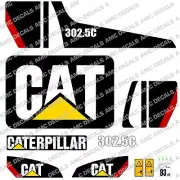 CATERPILLAR CAT 302.5C DIGGER EXCAVATOR DECAL STICKER SET