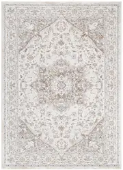 Maya Medallion Cream and Beige Rug