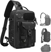 [Generic] Cosmos Explorer Sling Bag, Anti Theft Tactical, Dustproof,Scratchproof and Waterproof, Equipped with Belt Buckle