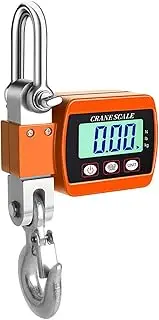 [generic] Digital Hanging Scale, 300/500kg Baggage Weighing Scale, Digital Luggage Scale, for Wharf Weighing, Steel Raw Materials, Fishing Orange 300KG