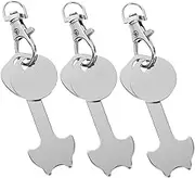 DINHEAROM 3Pcs Shopping Trolley Tokens Key Ring Token Pendant Convenient Trolley Remover for Access Keychain Accessory for Grocery Shopping