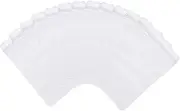 CATIEBYE 100pcs Sealing Bags Thick Transparent PVC Storage Pouches for Jewelry Snacks and Items and Reusable Convenient for Merchants and Craftsmen