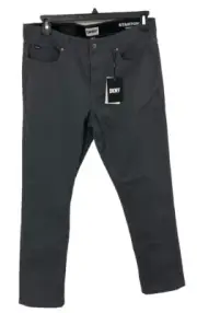 Men's DKNY Stanton Slim Fit Jeans Gray Size 33x30 (Actual 35x28) NWT