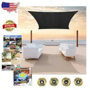Elegant Custom Black Sun Shade Canopy 10' x 22' - Perfect for Events & Patios