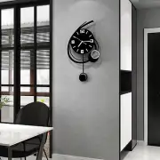 Decorative Wall Clock for Living Room Decor, Modern Big Wall Clocks with Pendulu