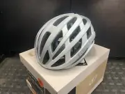 GIRO HELIOS SPHERICAL HELMET, SIZE SMALL, White/Silver Fade